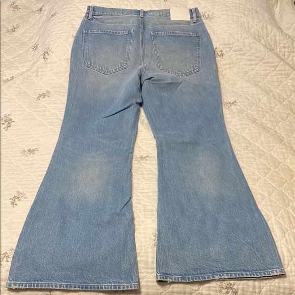 Express Light Blue Wide Leg Jeans - Picture 3 of 3
